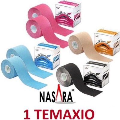 Το Kinesio tape Original Nasara® 5cm x 5m διατίθεται σε διάφορα χρώματα