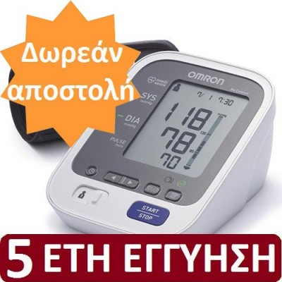 Ηλεκτρονικό πιεσόμετρο Omron M6 Comfort με 100 μνήμες