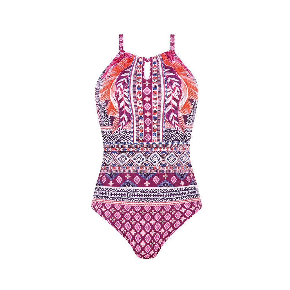 Μαγιό μαστεκτομής ολόσωμο Amoena Boho Vibes OP φούξια