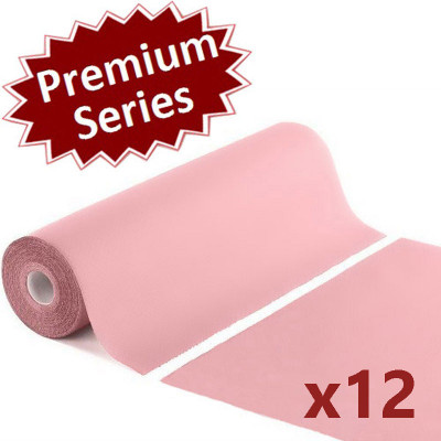 12άδα πλαστικοποιημένο ρολό χαρτί ροζ Premium