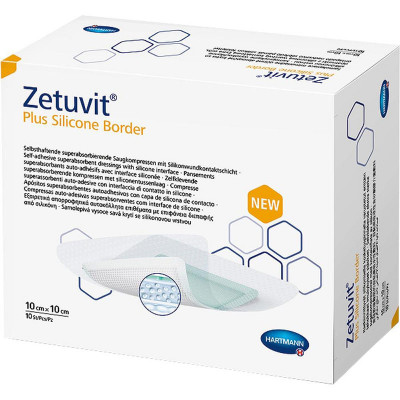 Επίθεμα κατακλίσεων Hartmann Zetuvit Plus Silicon Border | Συσκ. 10 τεμ.