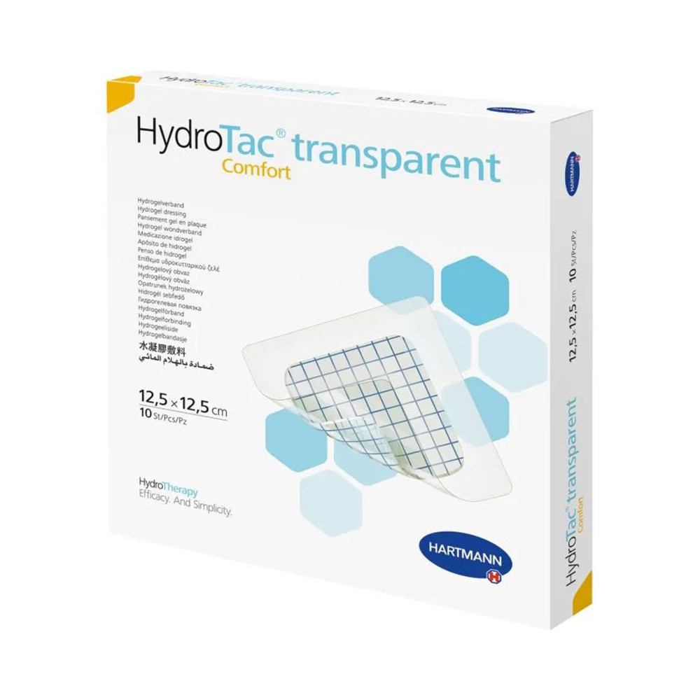 Επιθέματα κατακλίσεων Hartmann Hydrotac® Transparent Comfort 12,5 x 12,5cm συσκ. 10 τεμ.