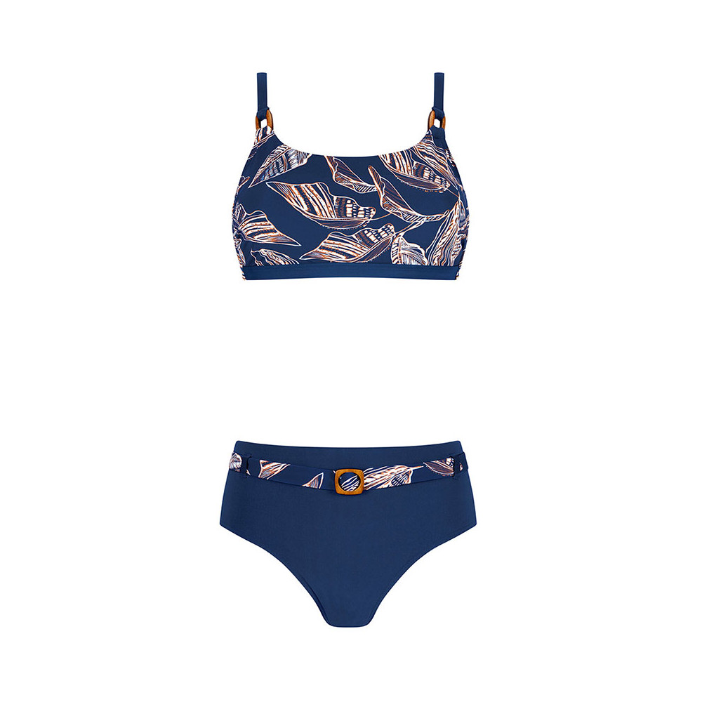 Μαγιό μαστεκτομής Bikini Set Amoena Lanzarote SB μπλε