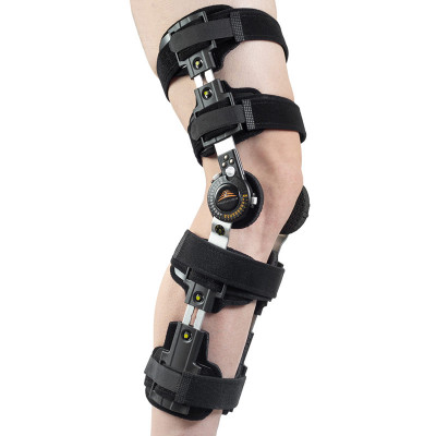 Τηλεσκοπικός νάρθηκας γόνατου λειτουργικός με γωνιόμετρο Premium Telescopic