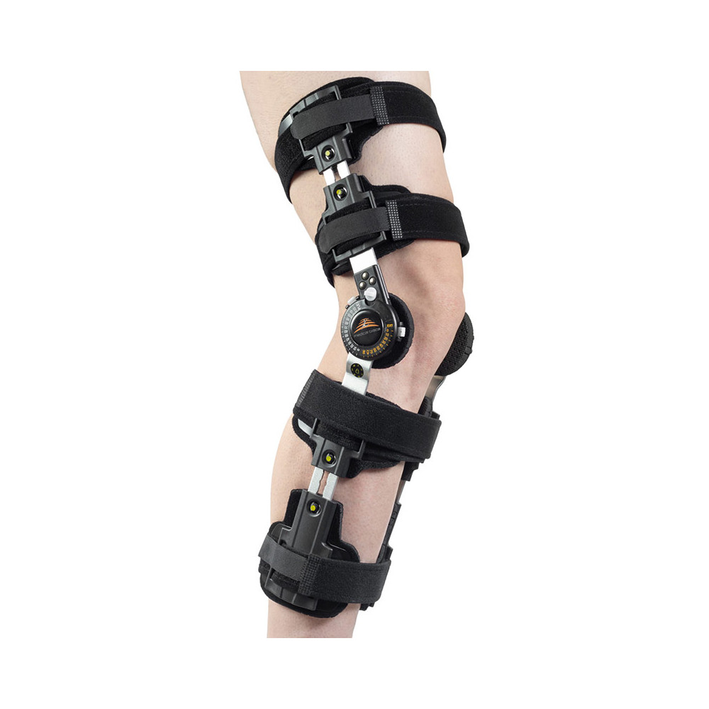 Τηλεσκοπικός νάρθηκας γόνατου λειτουργικός με γωνιόμετρο Premium Telescopic