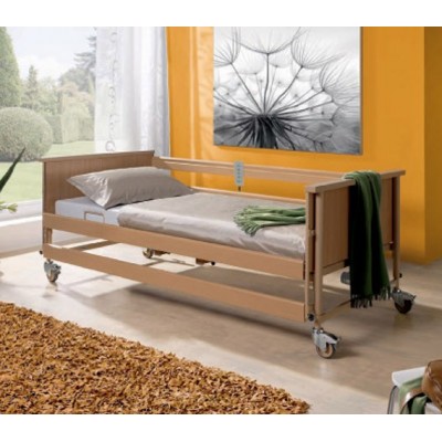 Το νοσοκομειακό κρεβάτι Burmeier Eco II είναι κατασκευασμένο από ξύλο αναβαθμίζοντας αισθητικά το χώρο νοσηλείας στο σπίτι