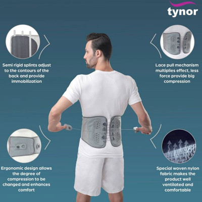 Ζώνη οσφύος με κορδόνι συμπίεσης Tynor Lacepull Ζώνες μέσης για πόνους - οσφυαλγία στη Θεσσαλονικη